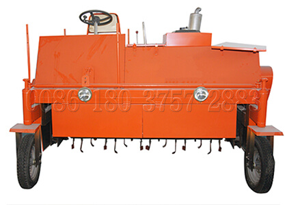 Self propelled compost turning equipment