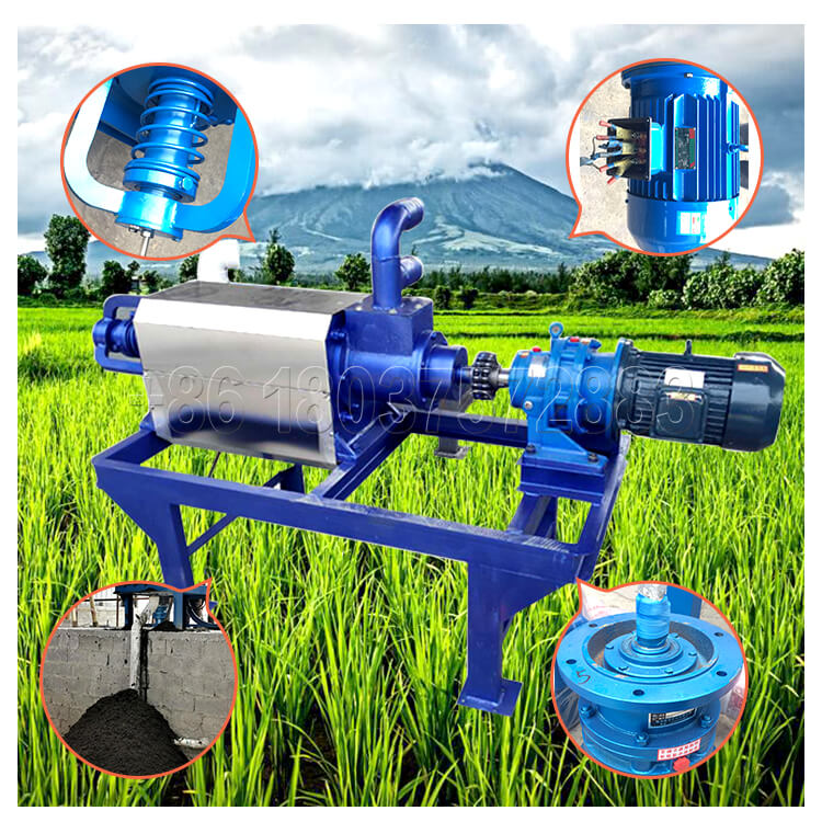 Cow Dung Dewatering Machine Working Performance