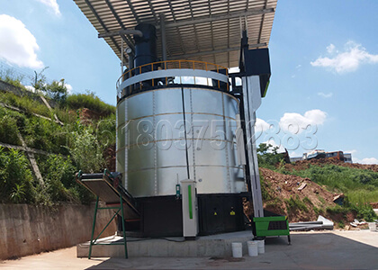 In-vessel Composting Machine for Organic Waste Recycling
